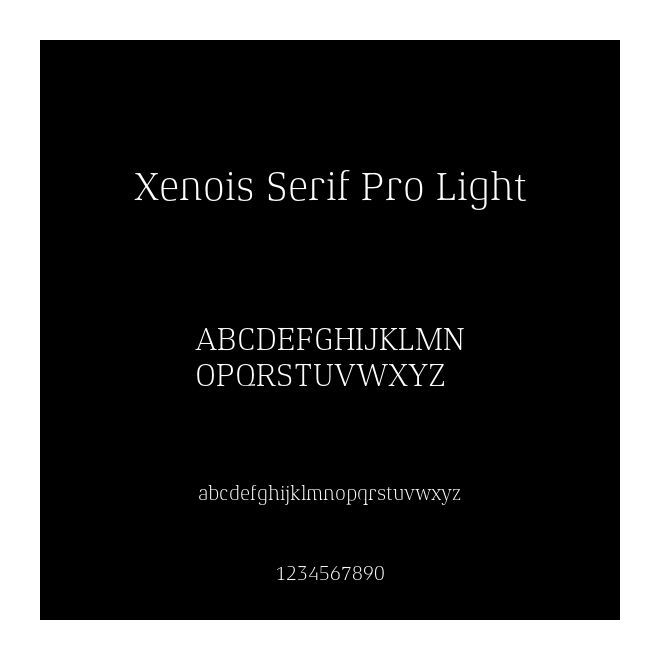 Xenois Serif Pro Light