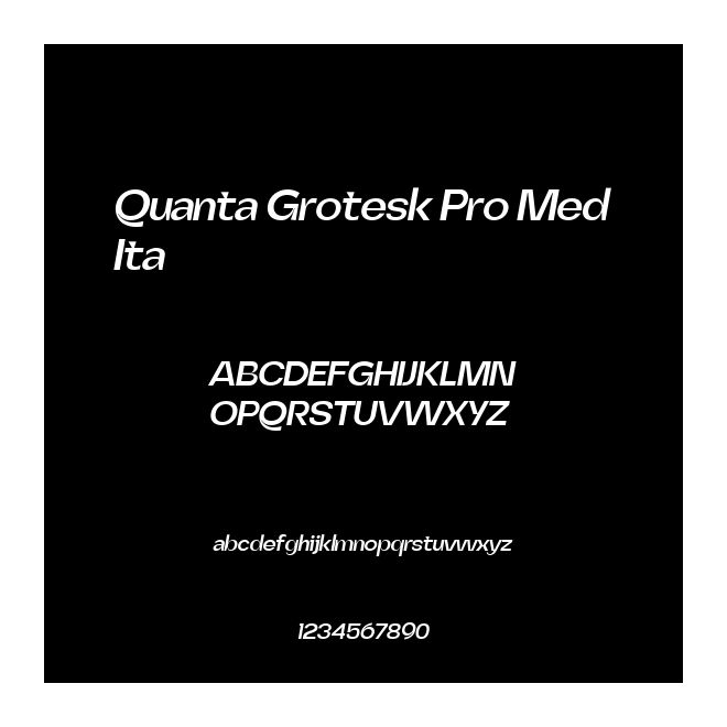 Quanta Grotesk Pro Med Ita