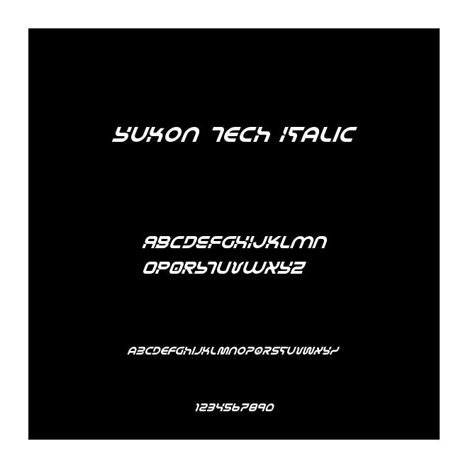 Yukon Tech Italic