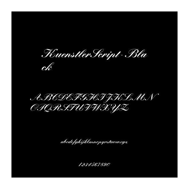 KuenstlerScript-Black