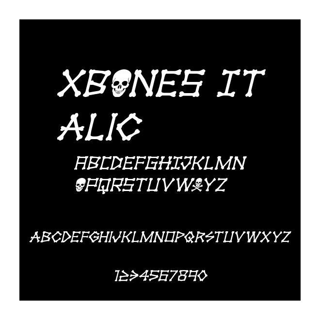 xBONES Italic