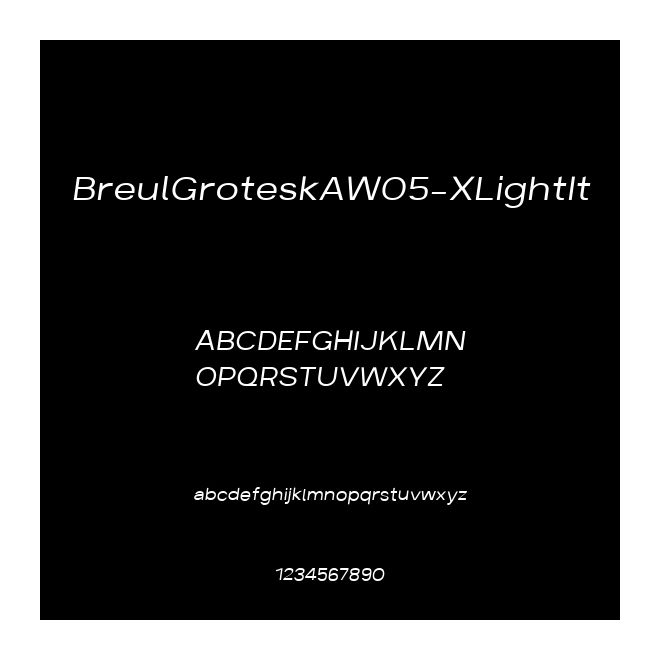 BreulGroteskAW05-XLightIt