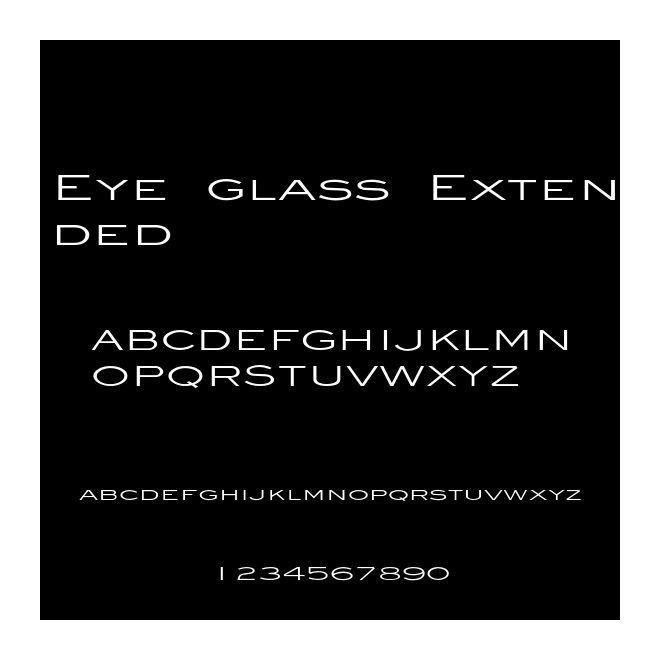 Eye glass Extended
