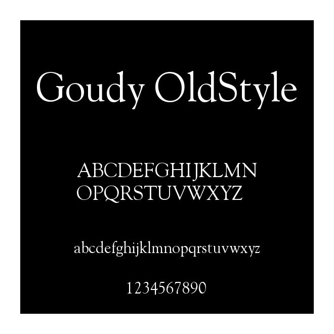 Goudy OldStyle
