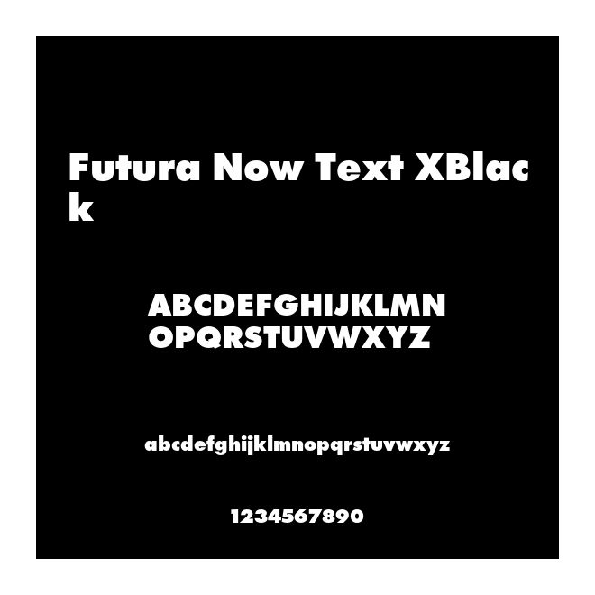 Futura Now Text XBlack