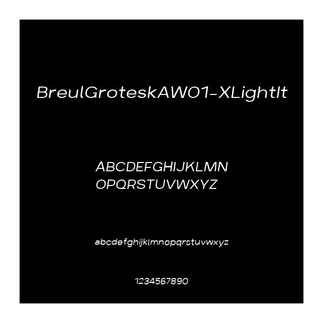 BreulGroteskAW01-XLightIt