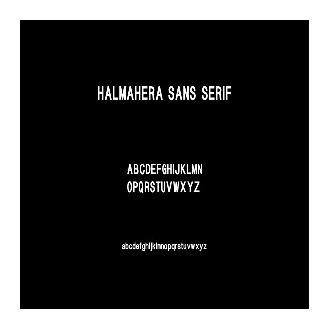 HALMAHERA SANS SERIF