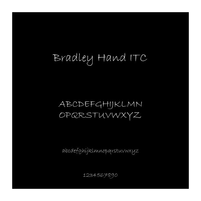 Bradley Hand ITC