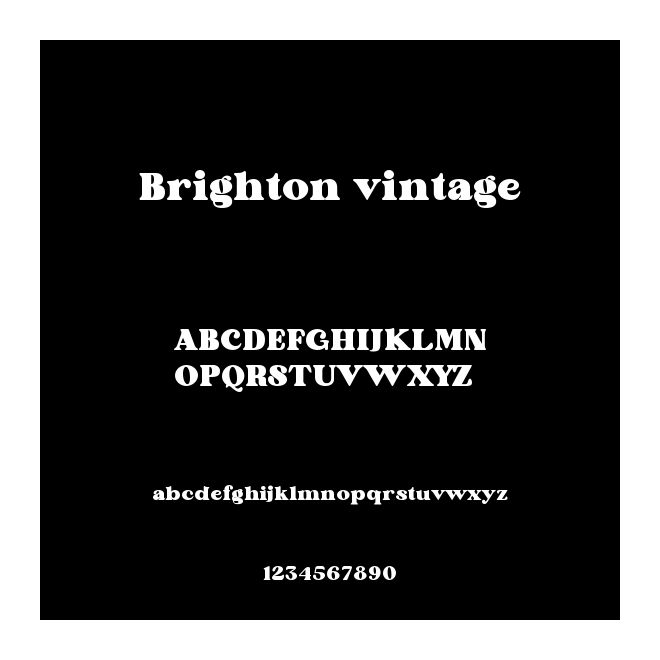 Brighton vintage