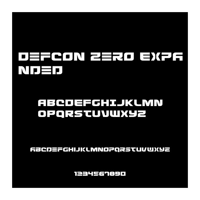 Defcon Zero Expanded
