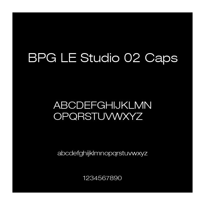 BPG LE Studio 02 Caps
