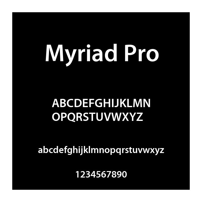 Myriad Pro