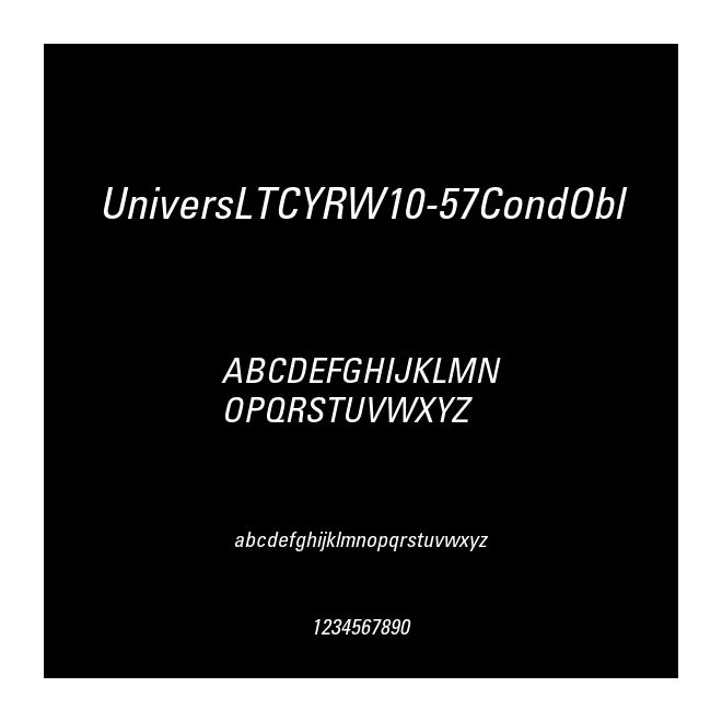 UniversLTCYRW10-57CondObl