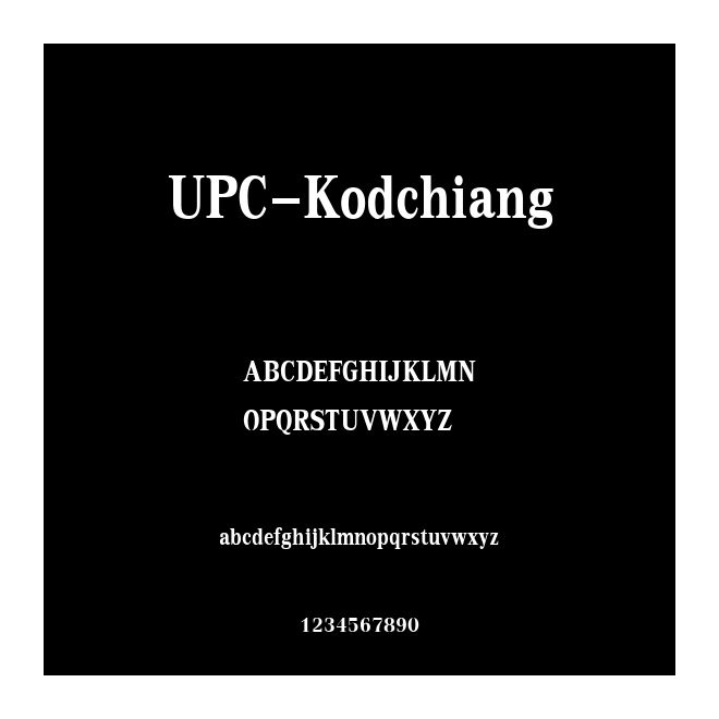 UPC-Kodchiang
