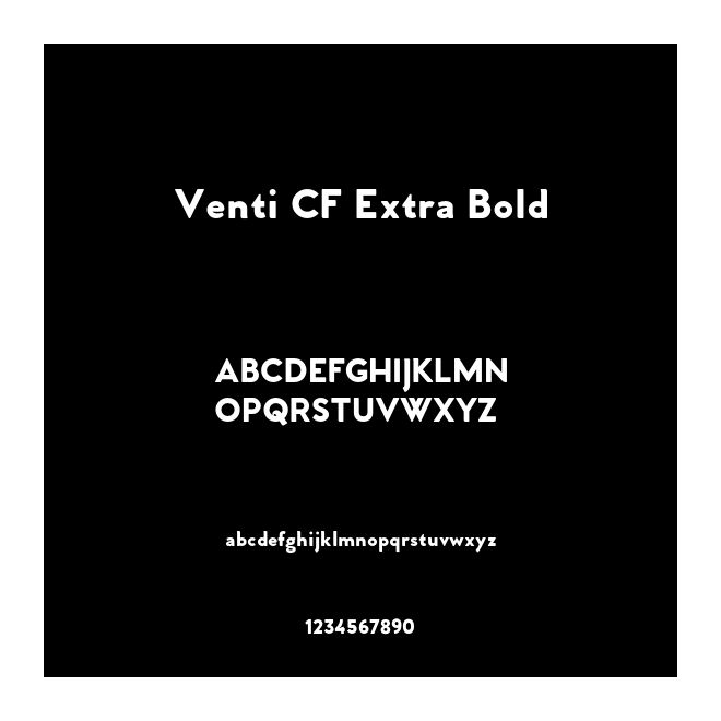 Venti CF Extra Bold