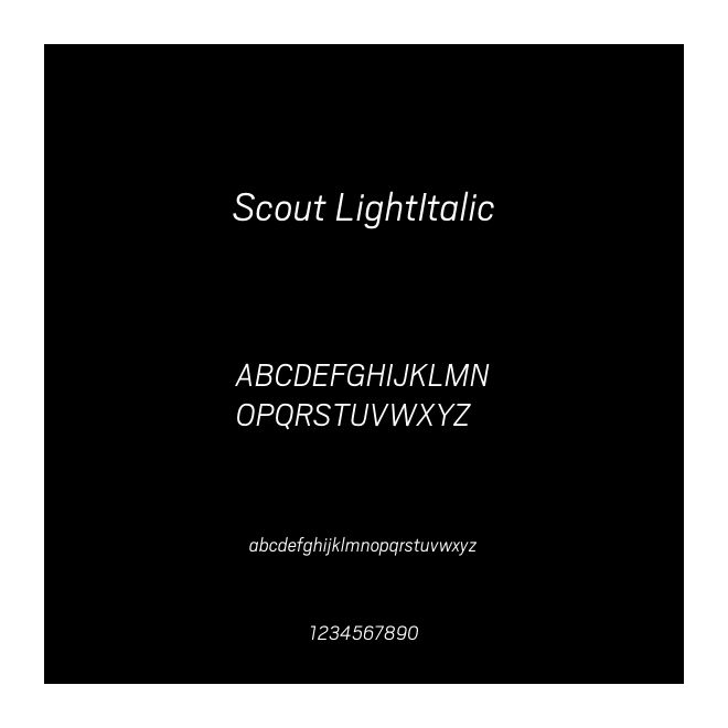 Scout LightItalic