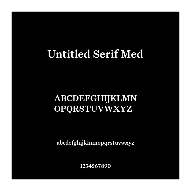 Untitled Serif Med
