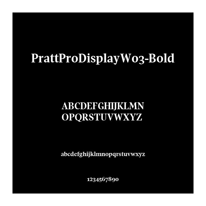 PrattProDisplayW03-Bold