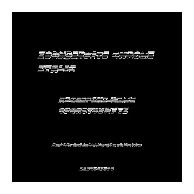 Zounderkite Chrome Italic