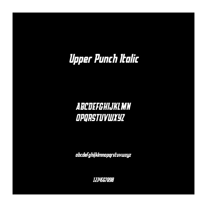 Upper Punch Italic