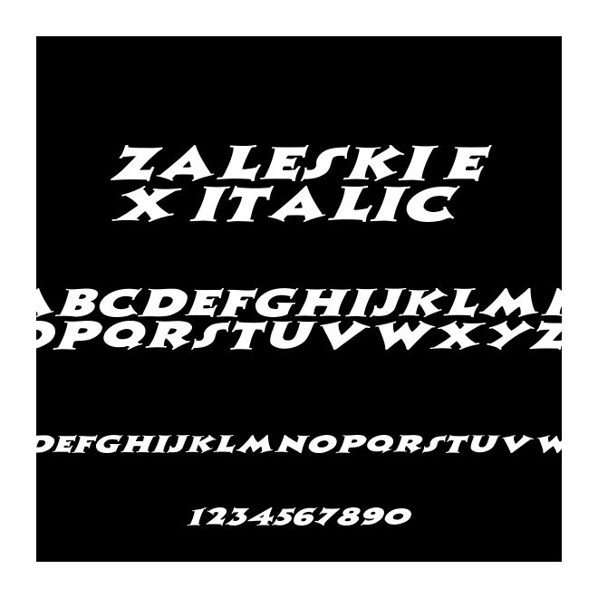 Zaleski Ex italic