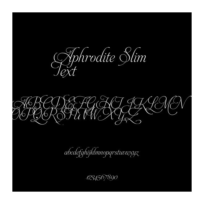 Aphrodite Slim Text
