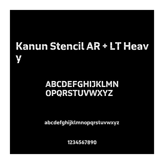 Kanun Stencil AR + LT Heavy