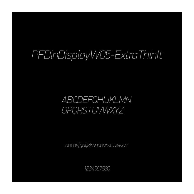 PFDinDisplayW05-ExtraThinIt