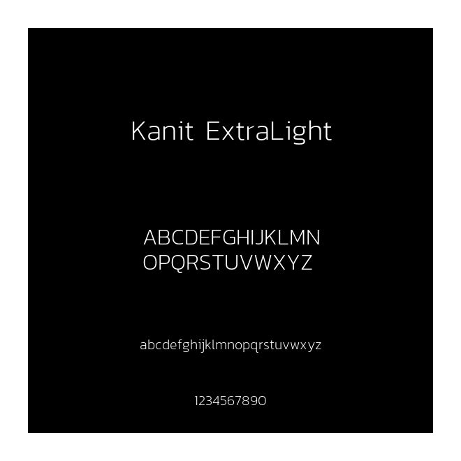 Kanit ExtraLight