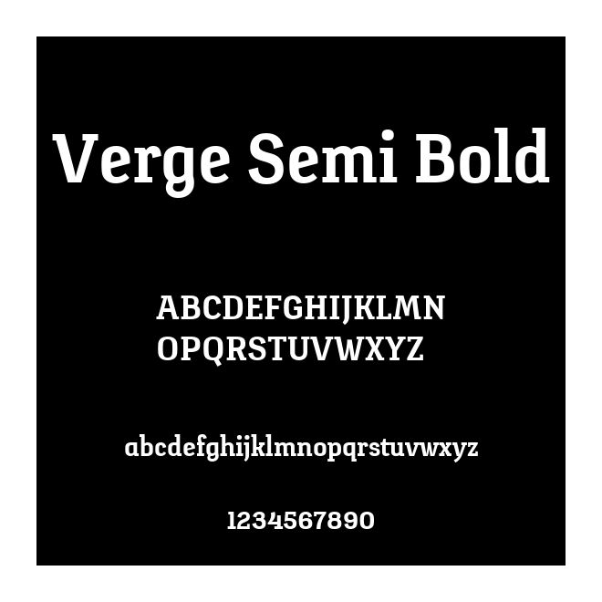 Verge Semi Bold