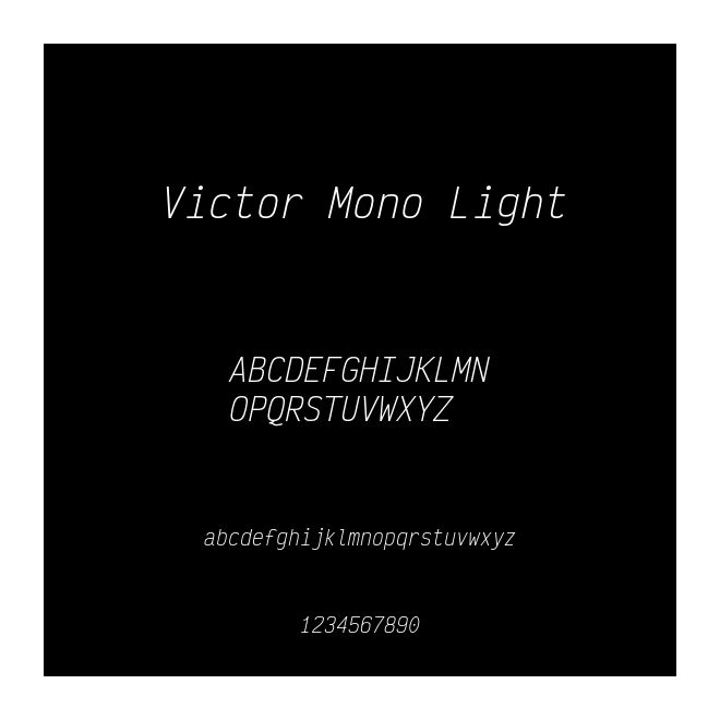 Victor Mono Light