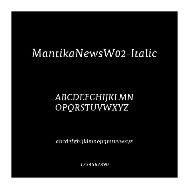 MantikaNewsW02-Italic