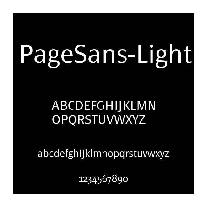 PageSans-Light