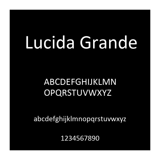 Lucida Grande