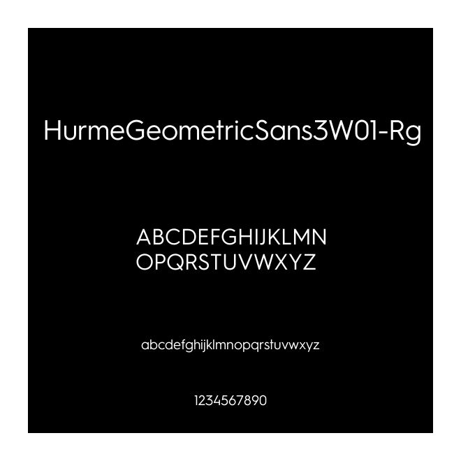 HurmeGeometricSans3W01-Rg