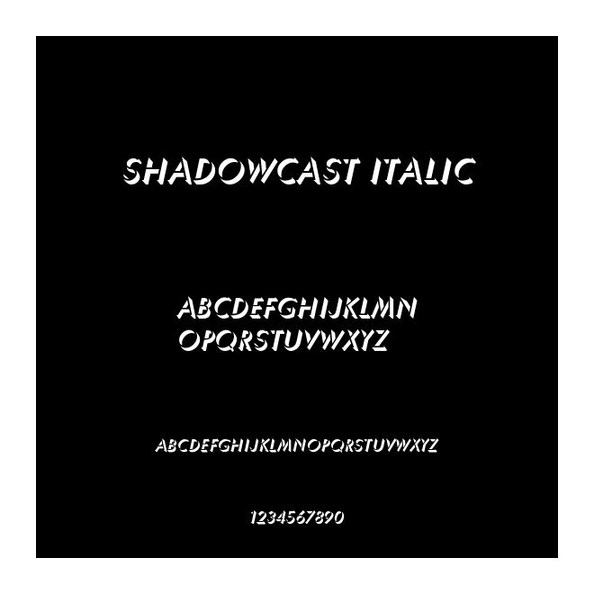Shadowcast Italic