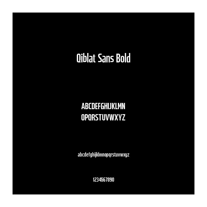 Qiblat Sans Bold
