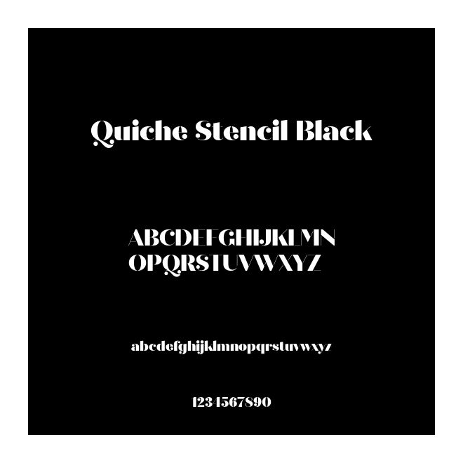 Quiche Stencil Black