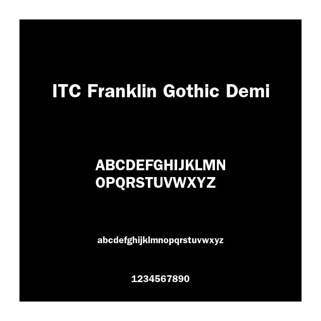 ITC Franklin Gothic Demi