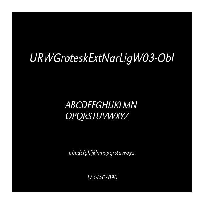 URWGroteskExtNarLigW03-Obl