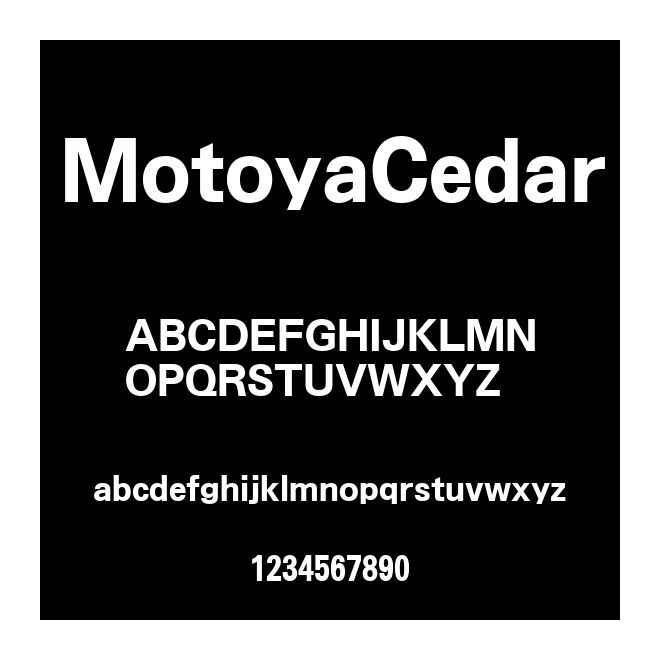 MotoyaCedar