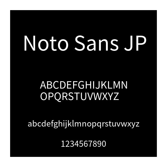 Noto Sans JP