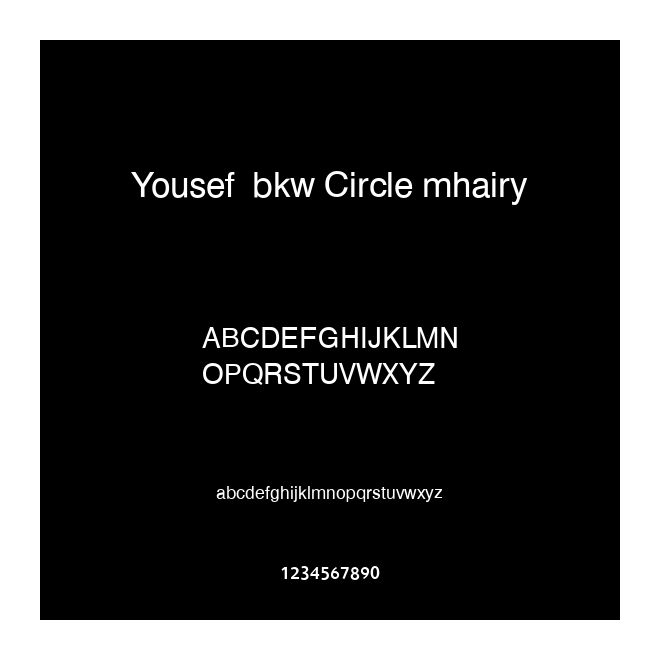 Yousef  bkw Circle mhairy