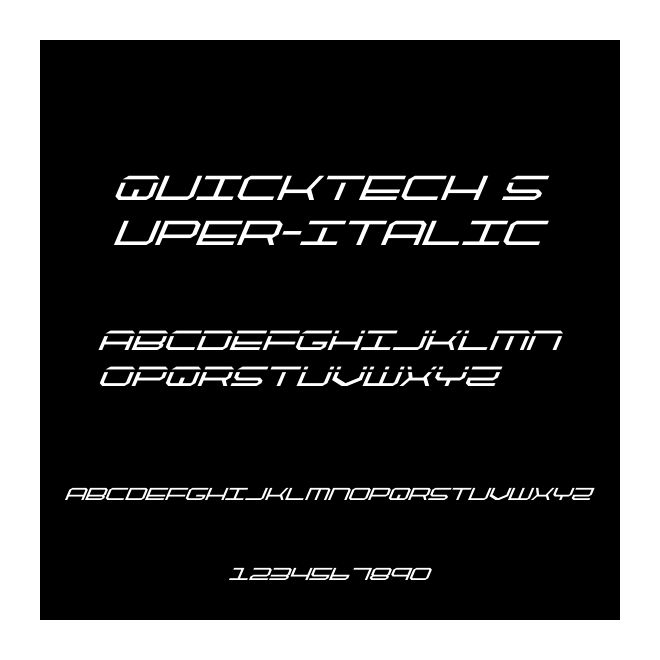 QuickTech Super-Italic