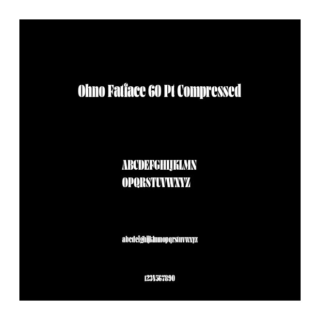 Ohno Fatface 60 Pt Compressed