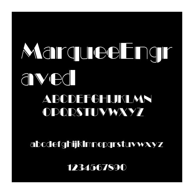 MarqueeEngraved