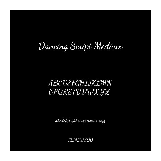 Dancing Script Medium