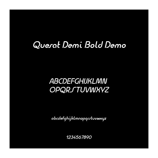 Quesat Demi Bold Demo