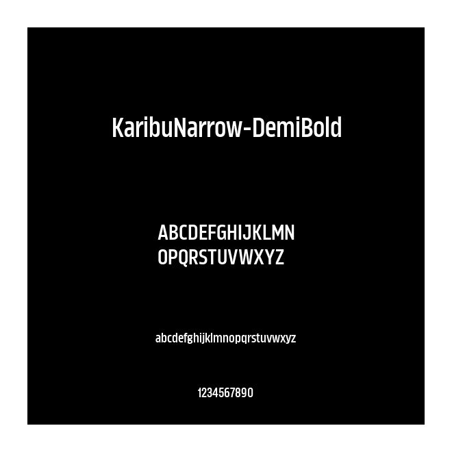 KaribuNarrow-DemiBold