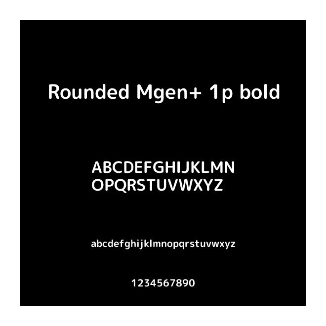 Rounded Mgen+ 1p bold